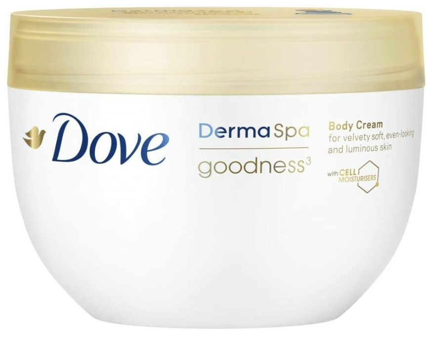Dove, Crème hydratante corps, DermaSpa, Nutri Essence³, Enrichie en huile oméga (Le pot 300ml)