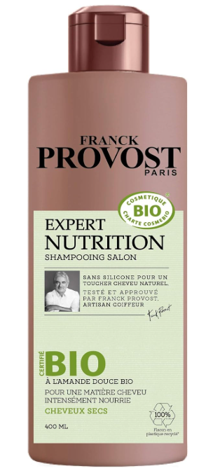 FRANCK PROVOST Expert Nutrition Shampoing Professionnel Certifié Bio 400 ml