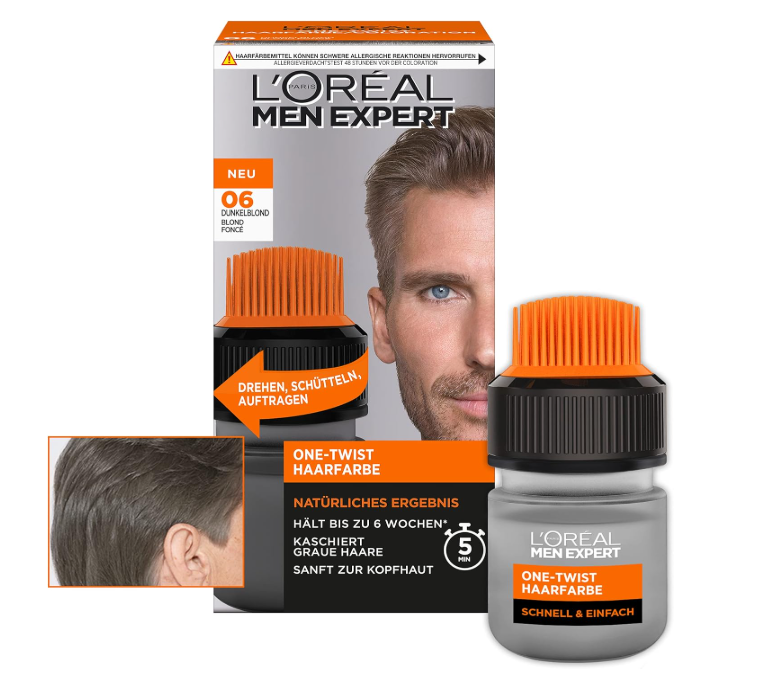 L'Oréal Paris Men Expert - Coloration pour Homme - One Twist Coloration - Teinte :Blond foncé-06