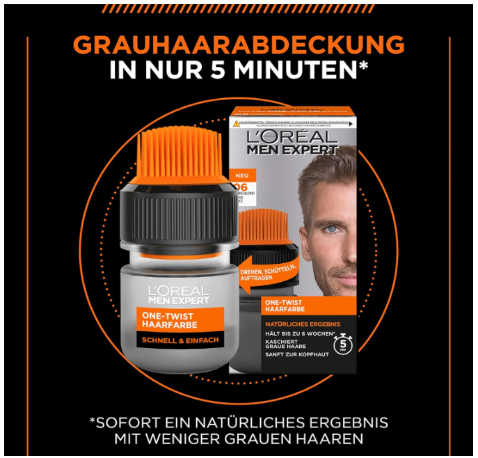 L'Oréal Paris Men Expert - Coloration pour Homme - One Twist Coloration - Teinte :Blond foncé-06